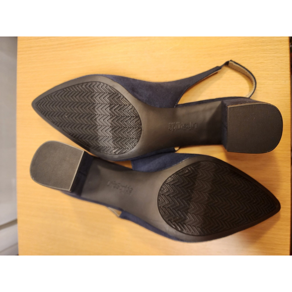 LifeStride Casual Penny Loafer Moccasins Sling Back Shoes Sz 8.5 M Navy Blue - Picture 10 of 12